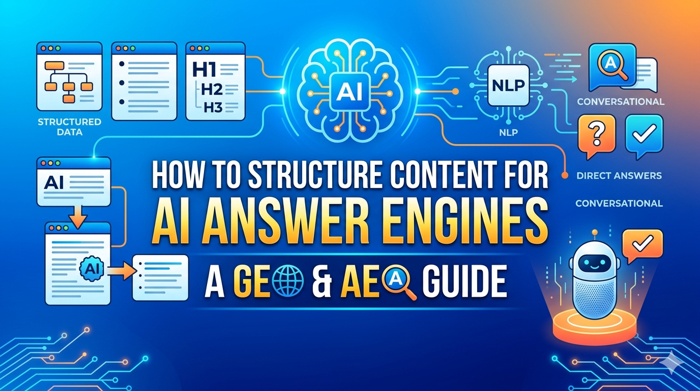 How to Structure Content for AI Answer Engines: A Complete GEO and AEO Guide